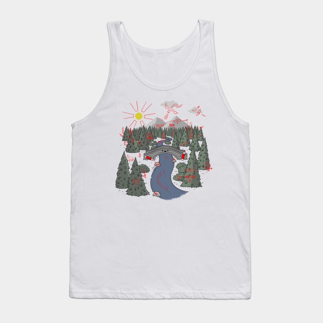 Draw Bridge Tank Top by Made With Awesome